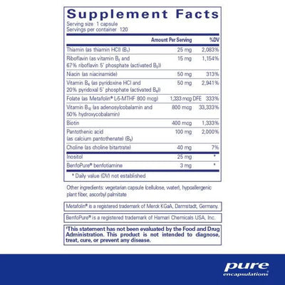 PureGenomics® B-Complex 120's